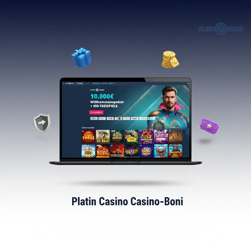 Platin Casino Boni: Willkommensbonus 4x100% 500€ +50 FS, Fr. Reload 50% 100€ +50 FS, Di. FS, 10% Cashback, Turniere