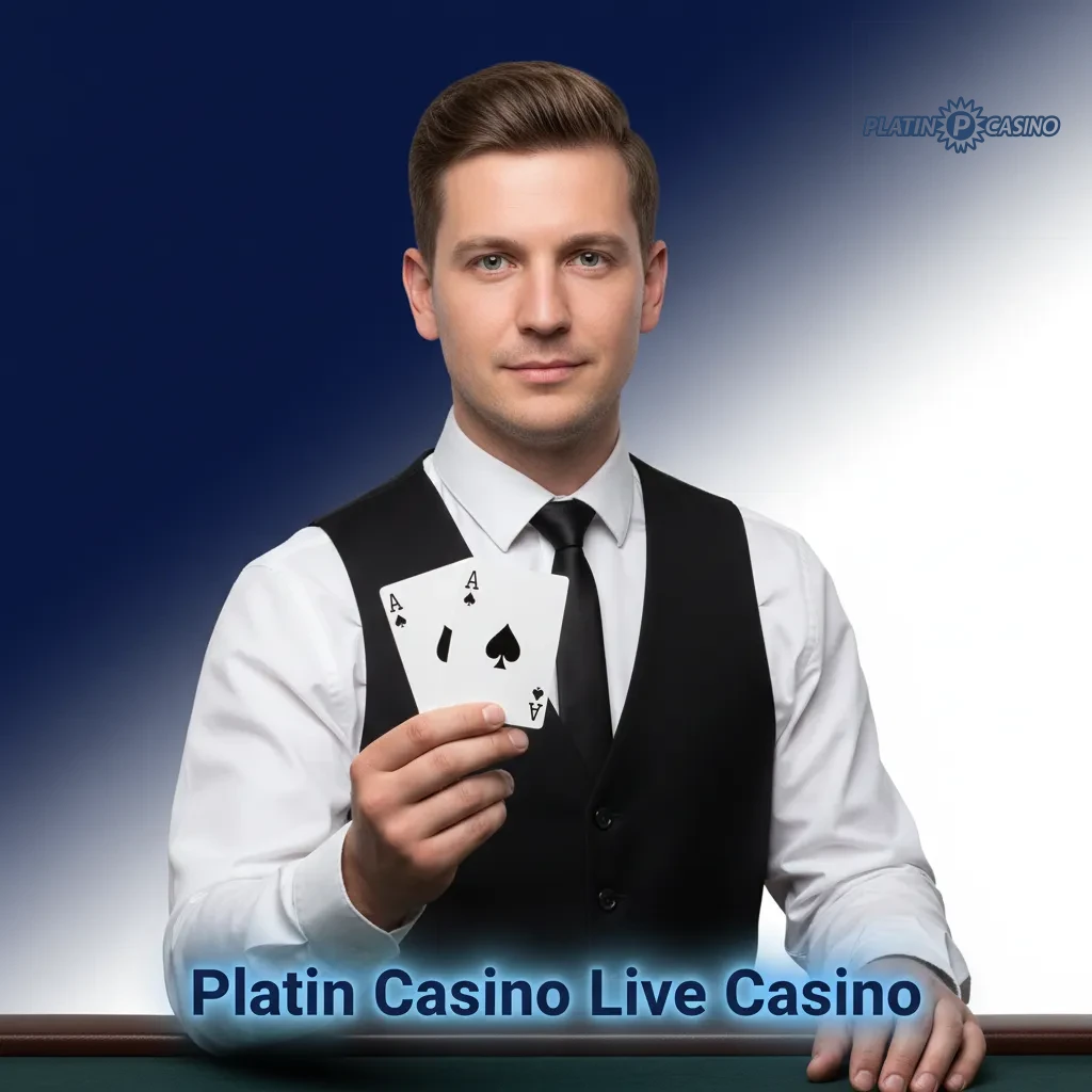 Platin Casino live studio with pro dealers; Lightning Roulette, blackjack and game‑show wheel; chat and euro bets.