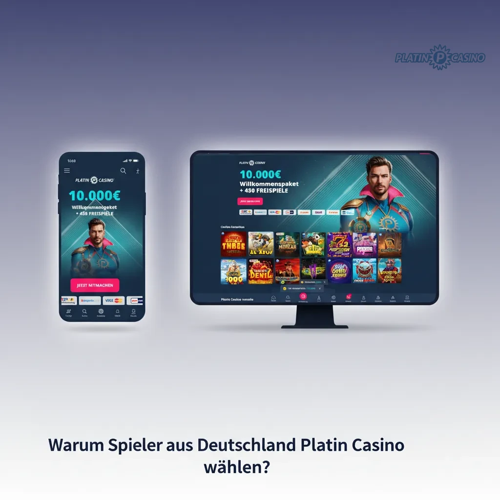 Platin Casino: Vorteile für deutsche Spieler – DE-Oberfläche, schnelle Euro-Zahlungen, große Spielauswahl, mobil, sicher
