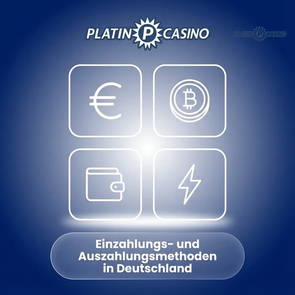 Platin Casino Zahlungsmethoden: Kreditkarten, E-Wallets, Kryptowährung und Banküberweisung für deutsche Spieler