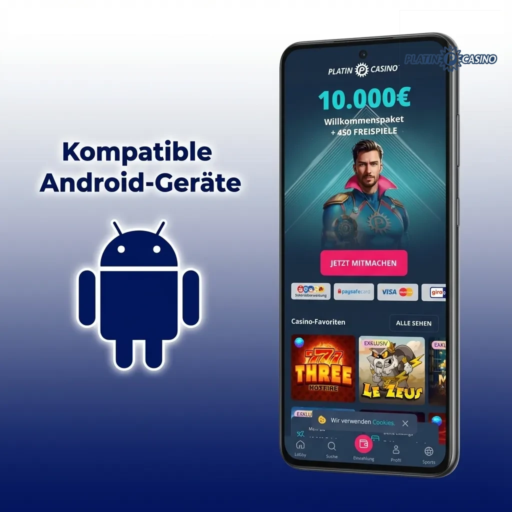 List of compatible Android devices including Samsung Galaxy, Google Pixel, OnePlus, Xiaomi, Huawei, Motorola, and Sony models