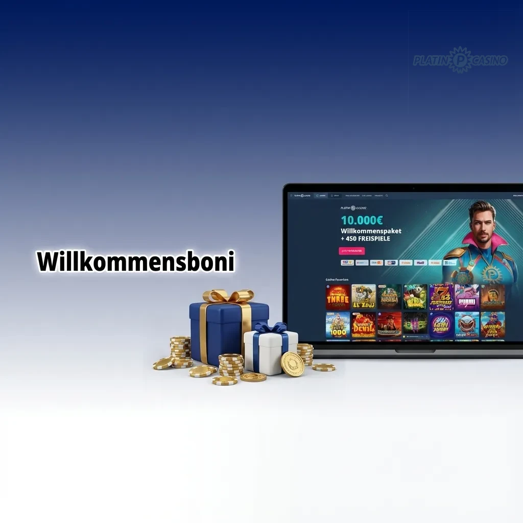 Casino welcome bonus table showing up to €2,000 and 200 free spins across three deposits with wagering requirements.