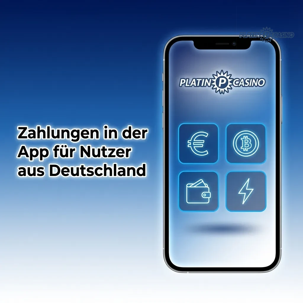 German mobile app payment methods including Dogecoin, VISA, Mastercard, Paysafecard, and bank transfer options